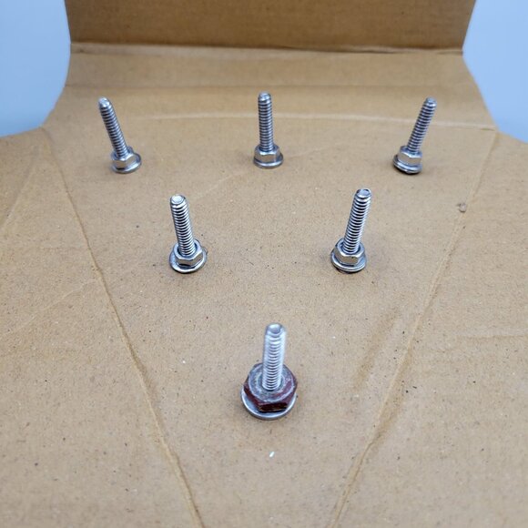 Ceramic Cabinet Drawer Knobs Blue White Silver Tone Set of 6 - Picture 5 of 5